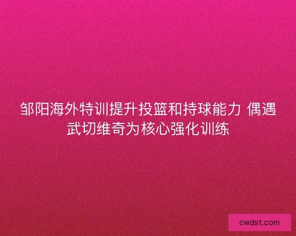 邹阳海外特训提升投篮和持球能力 偶遇武切维奇为核心强化训练
